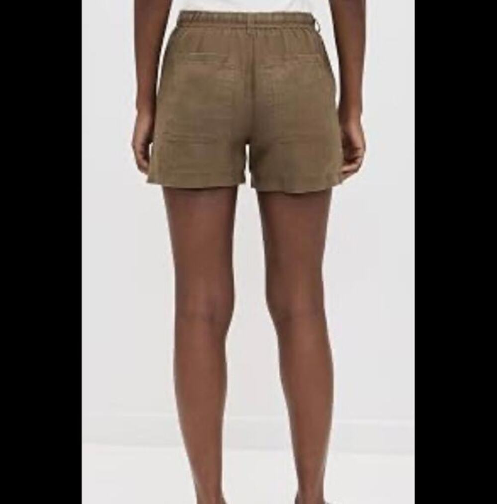 Madewell Khaki Ruffle Pull On Cotton Short Size Small